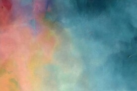 创意多彩抽象油彩绘画背景