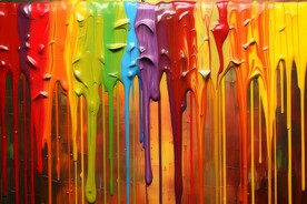 创意多彩抽象油彩绘画背景