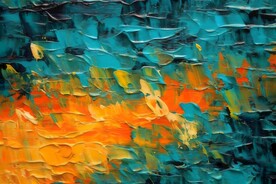 创意多彩抽象油彩绘画背景