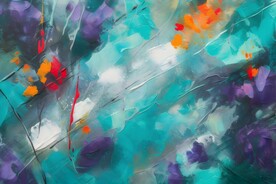 创意多彩抽象油彩绘画背景