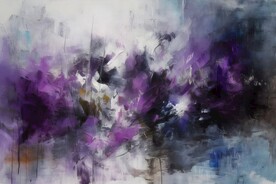 创意多彩抽象油彩绘画背景