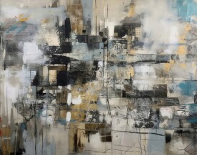 创意多彩抽象油彩绘画背景