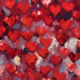 创意多彩抽象油彩绘画背景