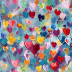 创意多彩抽象油彩绘画背景