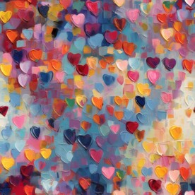 创意多彩抽象油彩绘画背景