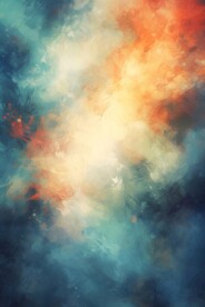 创意多彩抽象油彩绘画背景