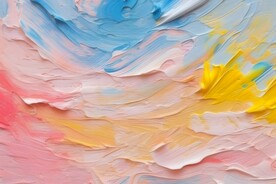 创意多彩抽象油彩绘画背景
