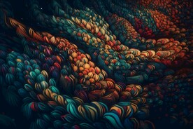 创意多彩抽象油彩绘画背景