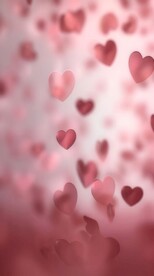 创意爱心多彩抽象油彩绘画背景