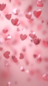 创意多彩爱心抽象油彩绘画背景