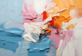 创意多彩抽象油彩绘画背景