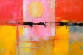 创意多彩抽象油彩绘画背景