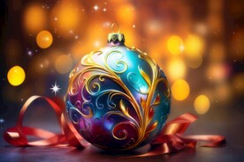 圣诞节装饰场景背景