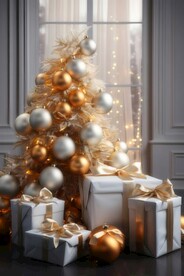 圣诞节装饰场景背景