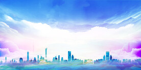 大气简约蓝色背景