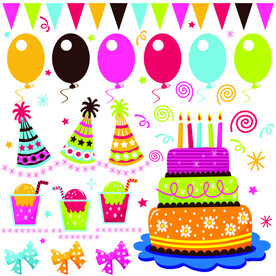 蛋糕彩旗饮料礼盒