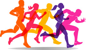 跑步剪影