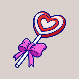 矢量卡通棒棒糖