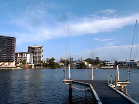 黄金海岸城市海滨风景
