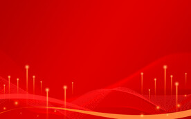 红色海报展板年会背景