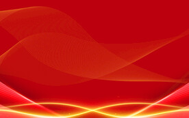 红色海报展板年会背景