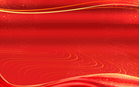 红色海报展板年会背景