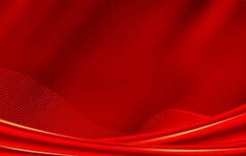 红色海报展板年会背景