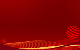 红色海报展板年会背景