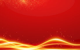 红色海报展板年会背景