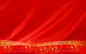 红色海报展板年会背景