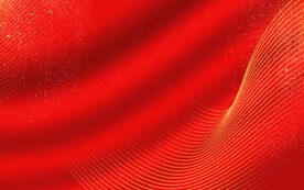 红色海报展板年会背景