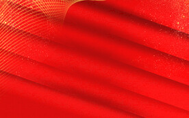 红色海报展板年会背景