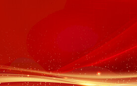 红色海报展板年会背景