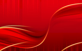 红色海报展板年会背景