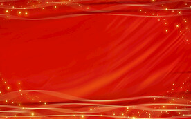 红色海报展板年会背景