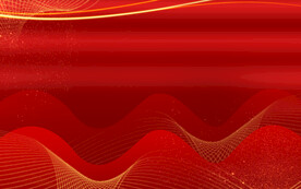 红色海报展板年会背景