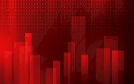 红色海报展板年会背景