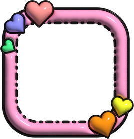 3D膨胀风卡通相框