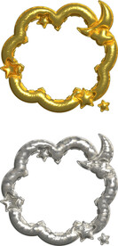 3D膨胀风金色相框