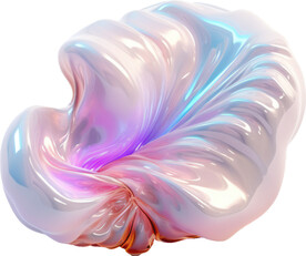 抽象糖果色金属虹彩图形