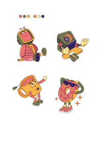 矢量物品卡通插画