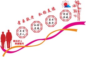 养老院文化墙