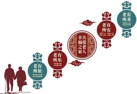 养老院文化墙