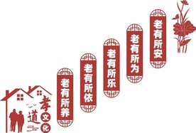 养老院文化墙
