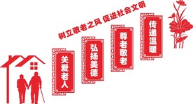养老院文化墙