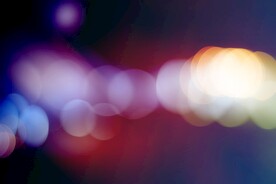 多彩光韵光斑夜空背景