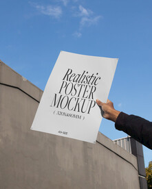 a3海报传单贴图样机效果图