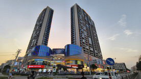 通城中星天街建筑风光夕阳