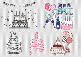 手绘生日蛋糕