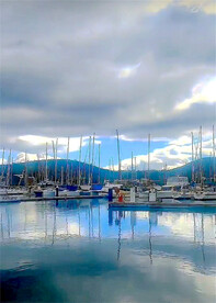 塔斯马尼亚霍巴特港风景